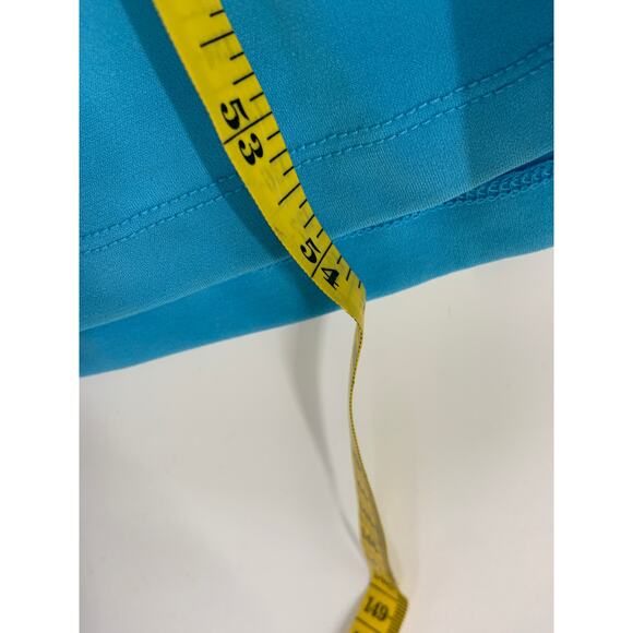 New York & Company Stretch Black Blue Sleeveless Maxi Dress with Belt Size M - Picture 7 of 7